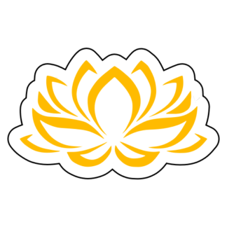 Lotus Flower Sticker (Yellow)